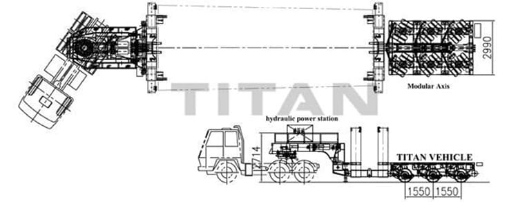 wind blade tower trailer