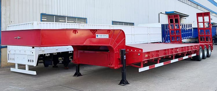 3 Line 6 Axle 130 Ton Heavy Duty Excavator Low Bed Trailer Price