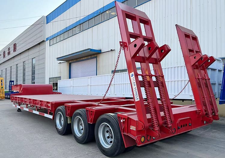 3 Line 6 Axle 130 Ton Heavy Duty Excavator Low Bed Trailer Price