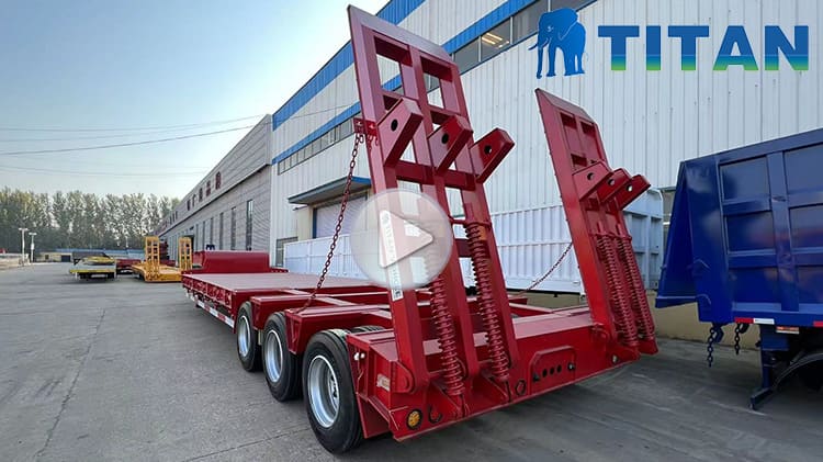 3 Line 6 Axle 130 Ton Heavy Duty Excavator Low Bed Trailer Price