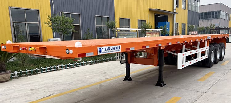 Triple Axle 40Ft Flatbed Platform Trailers for Sale 