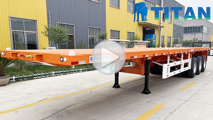 Triple Axle 40Ft Flatbed Platform Trailers for Sale 