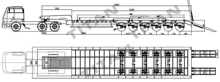 100 Tonne 6 Axle Heavy Haul Trailers for Sale Price in Tanzania