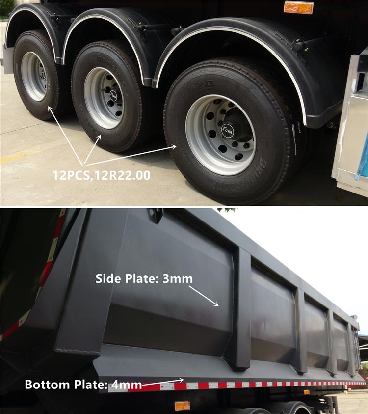 3 Axle Tipper Trailer for Sale | Dump Tipper Dumpper Price