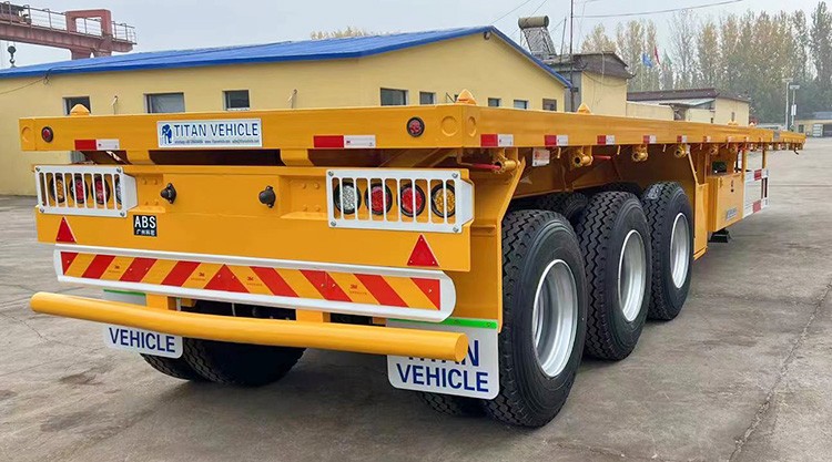 3 Axle Semi Truck Flatbed Trailer for Sale in Mozambique