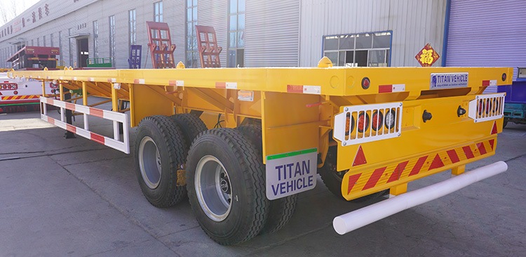 2 Axle 40Ft Semi Flatbed Trailer for Sale Near Me in Tanzania