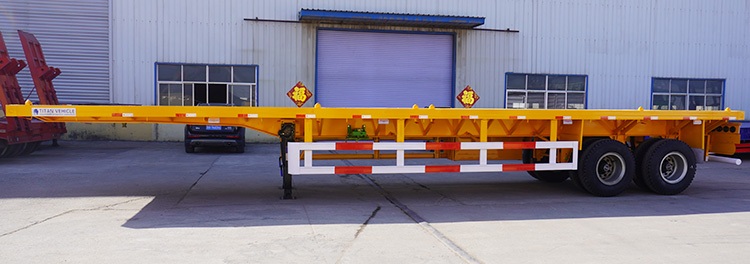 2 Axle 40Ft Semi Flatbed Trailer for Sale Near Me in Tanzania