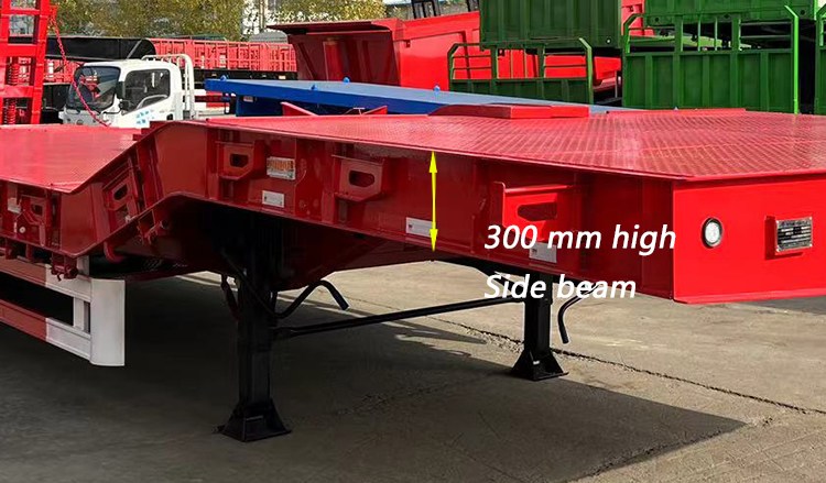 40Ft Low bed Trailer Truck | 3 Axle Low Bed Truck Trailer for Sale