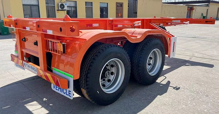 2 Axle 20Ft Skeleton Trailer for Sale in Tanzania 