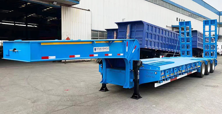 3 Axle Low Bed Container Trailer for Sale in Tanzania