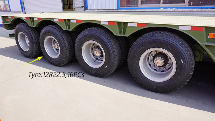 4 Axle 100 Ton Stretch Lowboy Semi Trailer for Sale in Guinea