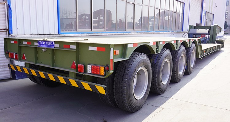 4 Axle 100 Ton Stretch Lowboy Semi Trailer for Sale in Guinea