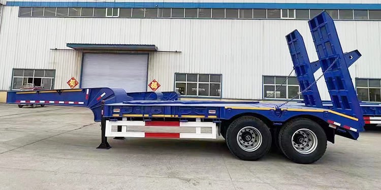 2 Axle Drop Bed Low Loader Trailer for Sale in Tanzania