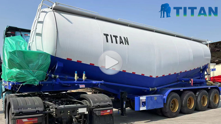 4 Axle 45CBM Cement Tanker Trailer for Sale - TITAN VEHICLE