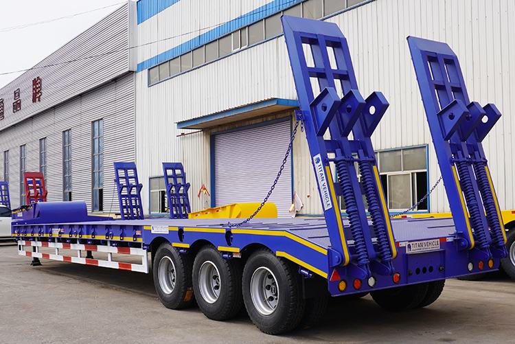 40Ft Tri Axle Low Loader Trailer for Sale Price