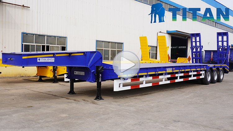 40Ft Tri Axle Low Loader Trailer for Sale Price