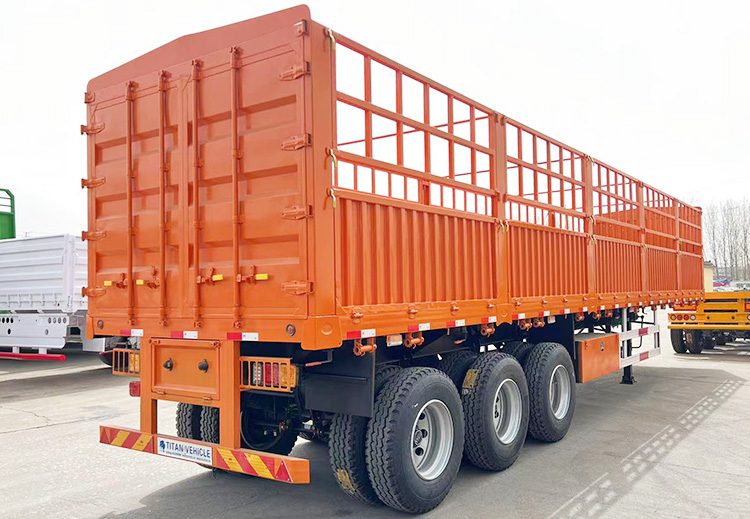 3 Axle 60 Ton Fence Cargo Semi Trailer for Sale Price