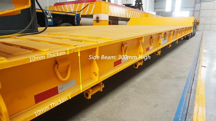 4 Axle 100T Detachable Lowboy Trailer for Sale Price