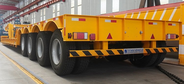 4 Axle 100T Detachable Lowboy Trailer for Sale Price