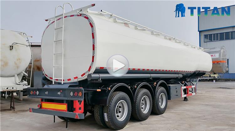 Tri Axle 42000 Liters Fuel Tanker Semi Trailer for Sale In Ghana