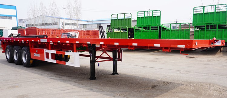 40Ft Truck Flatbed Tri Axle Trailer for Sale Price