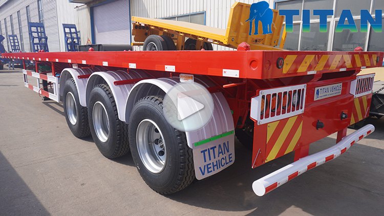 12 Metre 3 Axle Flatbed Truck Trailer for Sale Price