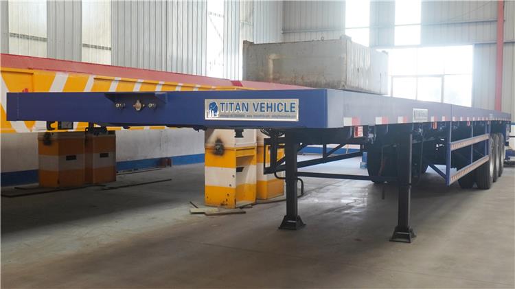 24m Telescopic Flatbed Trailer for Sale In Kazakhstan