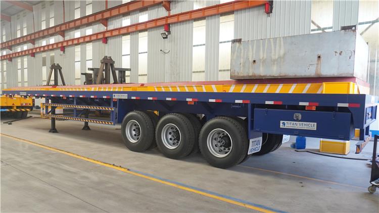 24m Telescopic Flatbed Trailer for Sale In Kazakhstan