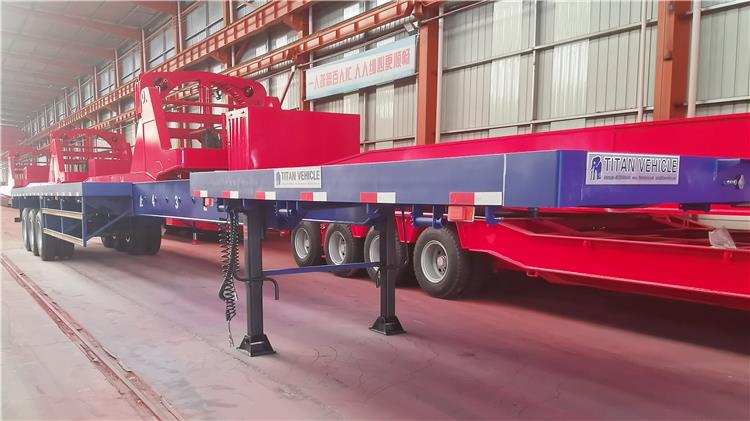 24m Telescopic Flatbed Trailer for Sale In Kazakhstan