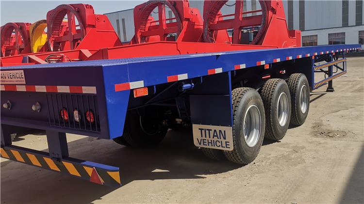 24m Telescopic Flatbed Trailer for Sale In Kazakhstan