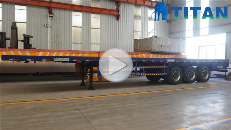 24m Telescopic Flatbed Trailer for Sale In Kazakhstan