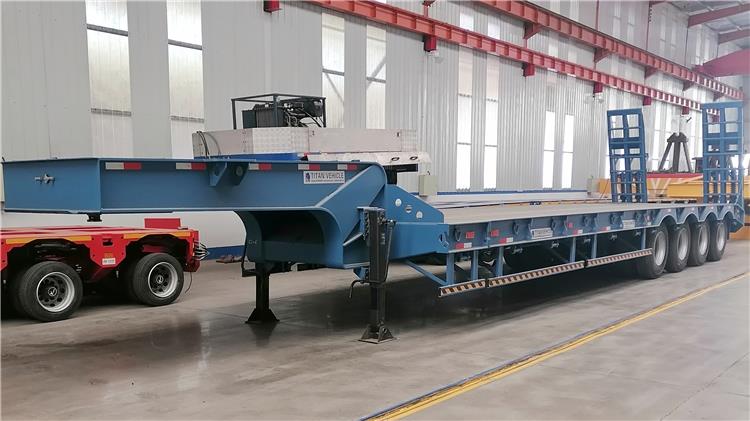 4 Axle Extendable Low Bed Trailer for Sale In Tanzania