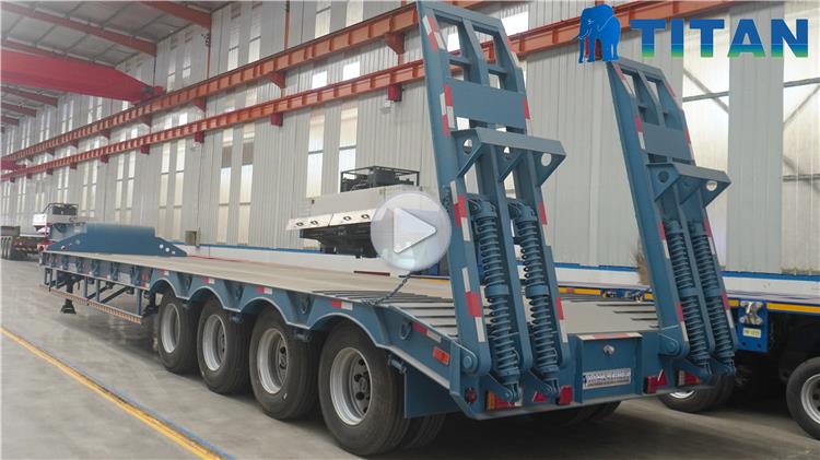 4 Axle Extendable Low Bed Trailer for Sale In Tanzania