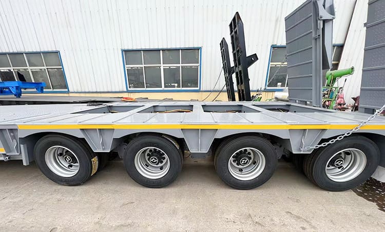 150 Ton Trailer for Sale | 4 Line 8 Axle Hydraulic Lowbed Trailer for Sale 