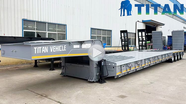 150 Ton Trailer for Sale | 4 Line 8 Axle Hydraulic Lowbed Trailer for Sale 