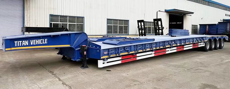 100 Ton 4 Axle Low Loader Price for Sale in Dominica