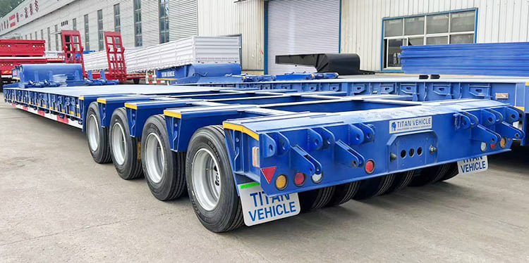 150 Ton 4 Line 8 Axle Heavy Duty Low Bed Trailer for Sale Price