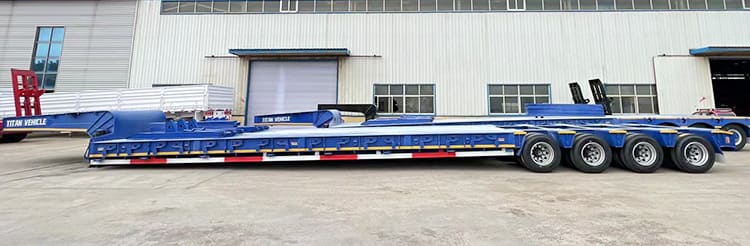 150 Ton 4 Line 8 Axle Heavy Duty Low Bed Trailer for Sale Price