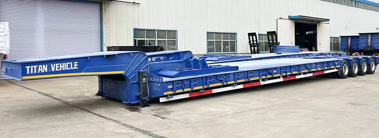 150 Ton 4 Line 8 Axle Heavy Duty Low Bed Trailer for Sale Price