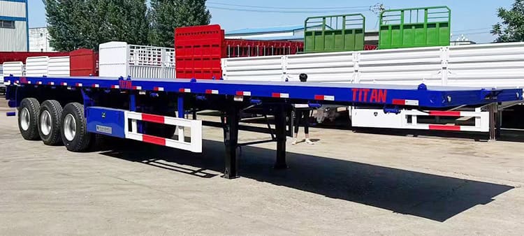 40Ft Tri Axle Flatbed Trailer for Sale Price Manufacturers