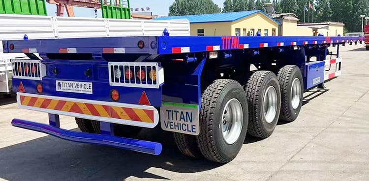 40Ft Tri Axle Flatbed Trailer for Sale Price Manufacturers