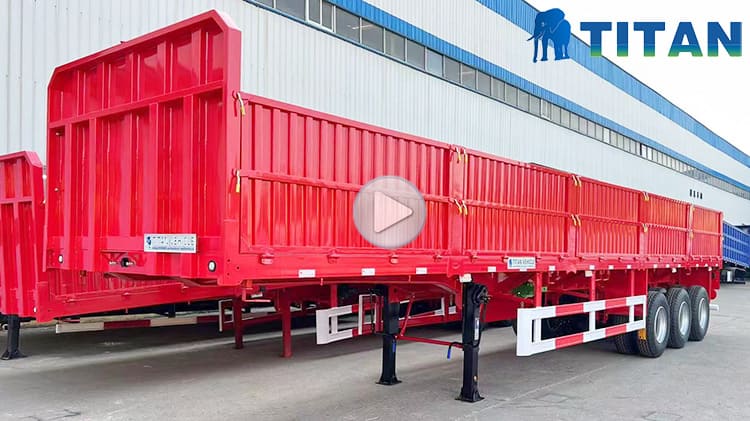 60T Tri Axle Sideboard Trailer for Sale Price Manufacturers