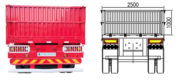 60T Tri Axle Sideboard Trailer for Sale Price Manufacturers