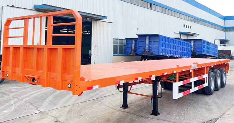 40Ft Tri Axle Flat Trailer for Sale Near Me in Trinidad And Tobago