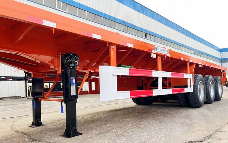 40Ft Tri Axle Flat Trailer for Sale Near Me in Trinidad And Tobago