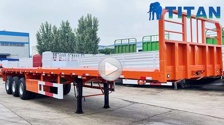 40Ft Tri Axle Flat Trailer for Sale Near Me in Trinidad And Tobago