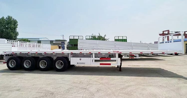 13M Quad Axle Flatbed Trailer for Sale Prices Manufacturers