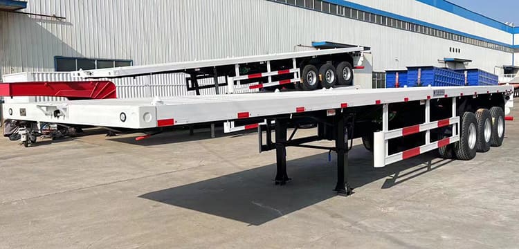 40Ft Tri Axle Flatbed Trailer for Sale Near Me in Tanzania