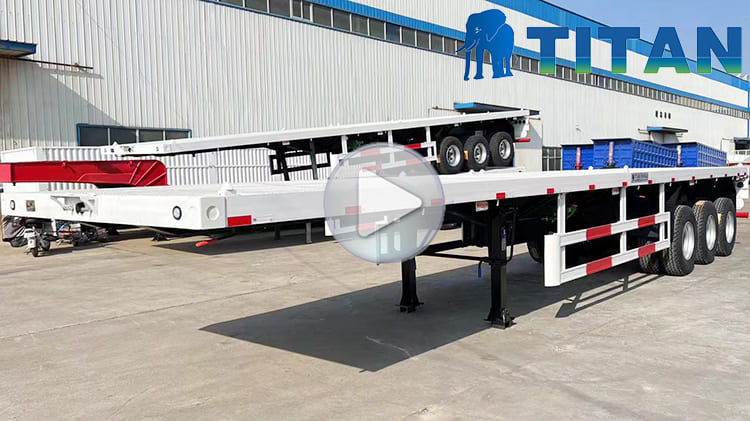 40Ft Tri Axle Flatbed Trailer for Sale Near Me in Tanzania