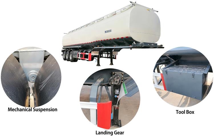 Semi Trailer Fuel Tanker Trailer for Sale Dimensions - Semi Tanker Trailer